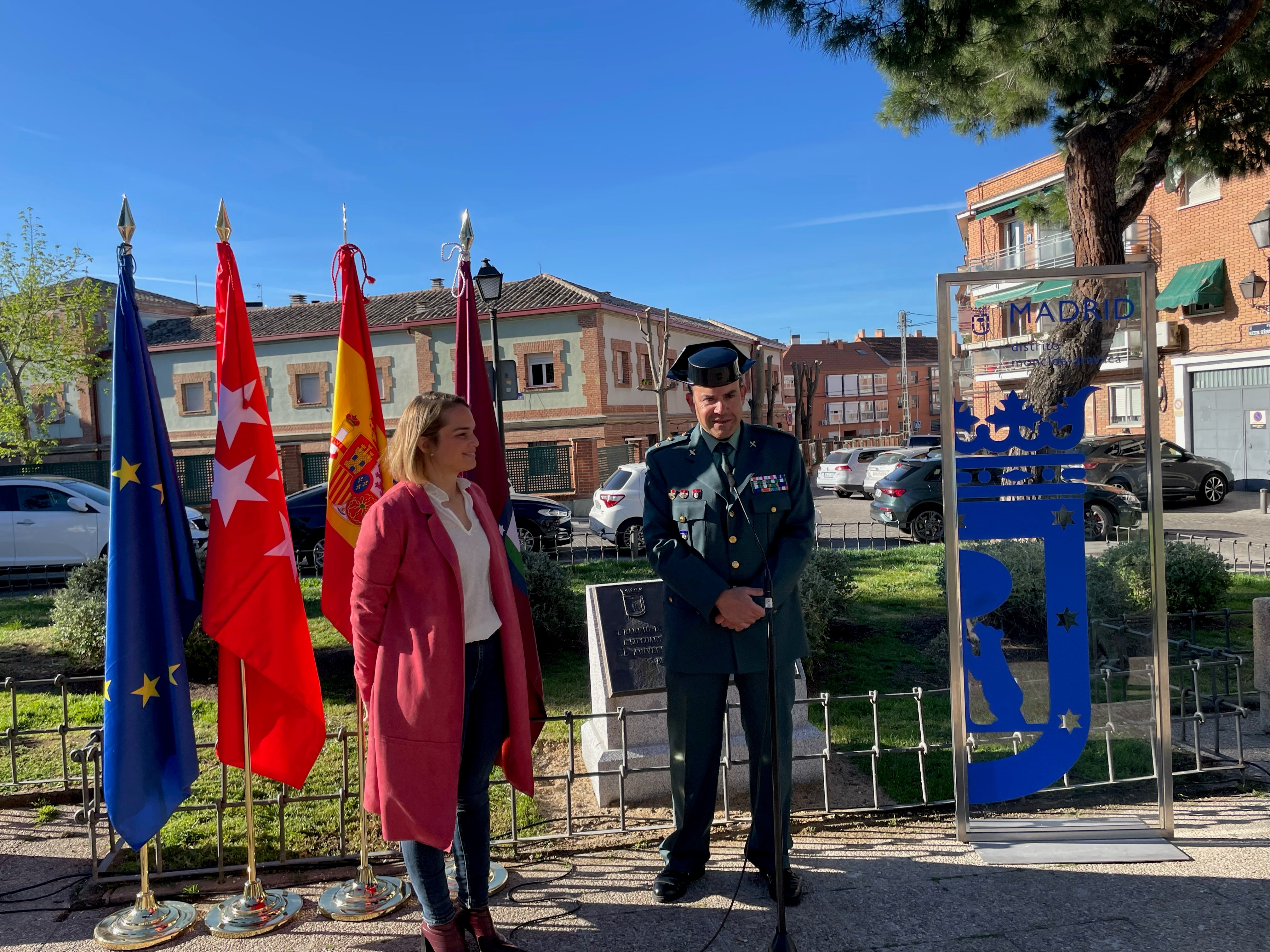 La concejala Loreto Sordo en el acto de homenaje a la Guardia Civil